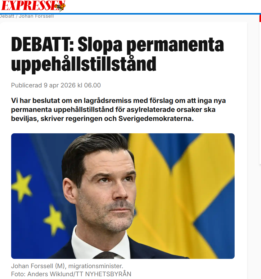 ⚠️ Nya regler – inga permanenta uppehållstillstånd för tidigare asylsökande - 1